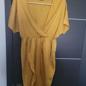 *New* Yellow Drape Dress